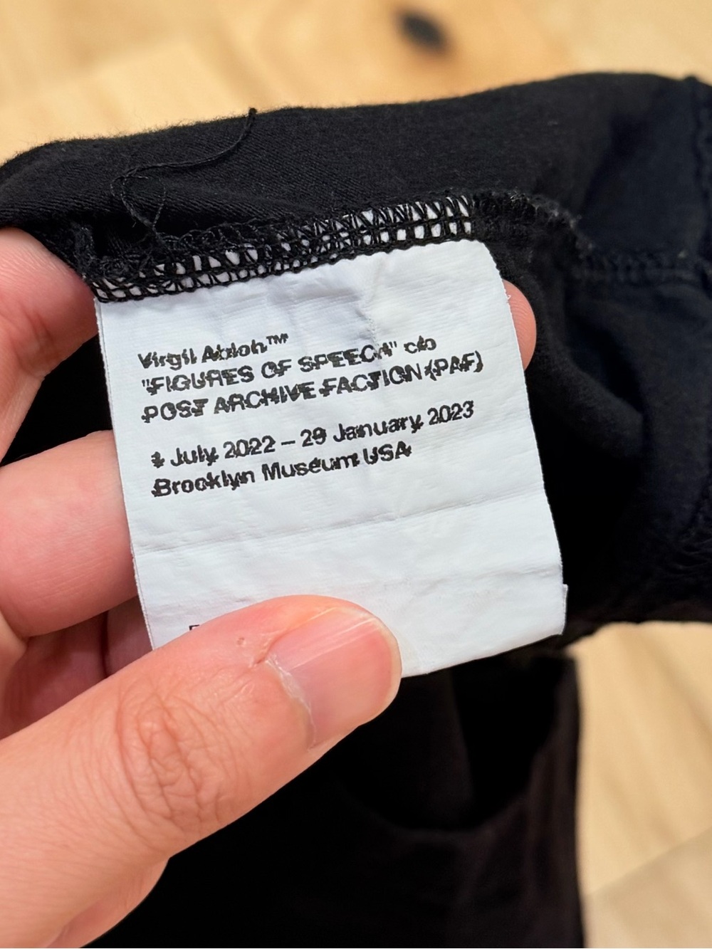 Virgil Abloh Men’s Figures of Speech POST ARCHIVE FACTION Tee Shirt - Picture 4 of 5